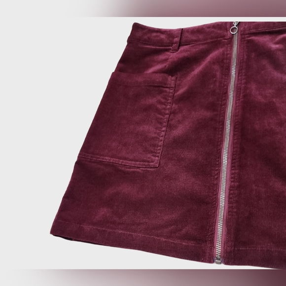1.state Corduroy Zip-Front Mini Skirt - Picture 8 of 10